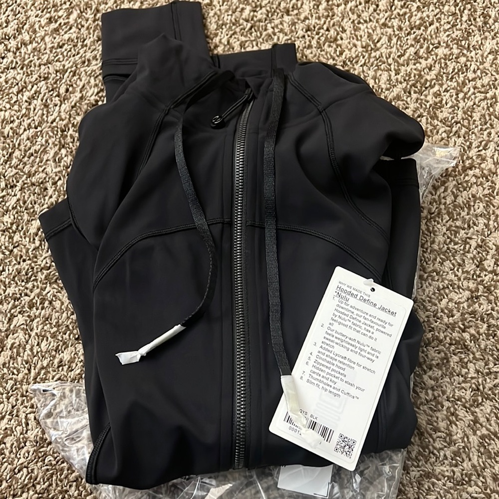 Lululemon Hooded Define Jacket Nulu Size 6 - Picture 2 of 4